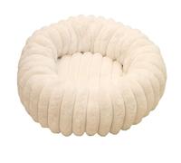 mophrati Washable Cat Donut Bed Beige Calming Cushion For Puppy Cat Bed And Dog Sofa Dog Beds Medium Washable Funny Fuzzy, A, 40 * 40CM
