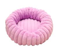mophrati Washable Cat Donut Bed Beige Calming Cushion For Puppy Cat Bed And Dog Sofa Dog Beds Medium Washable Funny Fuzzy, E, 40 * 40CM
