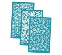 mophrati Washable Mesh Stencil for Crafting Premium Silkscreen Print Kit for DIY Earrings Easy UsingThe Polymer Clay Tool Earring Jewelry Making is Reusable.After Printing, Style D