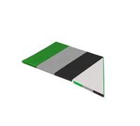 mophrati Waterproof Swing Set Replacement Tarp Roof Tent Sunshade Enhanced Performance Playground, Green Gray Black, 132x226cm