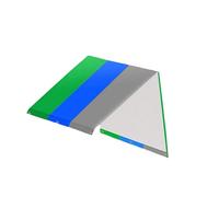 mophrati Waterproof Swing Set Replacement Tarp Roof Tent Sunshade Enhanced Performance Playground, Green Blue Gray, 132x226cm