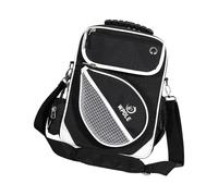 mophrati Waterproof Tennis Handbag Compact Table Tennis Racket Handbag Multifunctional Sports Tote Case Designed For Active Lifestyles Table Shoulder Bag Women Men Waterproof, Black, 24x10x33cm