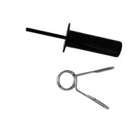 mophrati Weight Stack Heavy Duty Pin Replacements Easy To Adjust Height For Effortless Strength Training Experiences Fitness Gym Weight Stack Pin Replacement Extender, Black and Silver, Style A