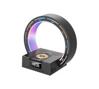 mophrati Wireless Bluetooth Speaker Supports Bluetooth Wireless Playback Digital Clock Phone Holder Card Plug And Play