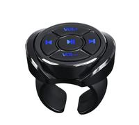 mophrati Wireless Multimedia Button Remote Control 10M Remote Control For Easy Photo Taking Making Easy To Carry And Store, Black with bracket