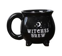 mophrati Witch Potion Mug, Ceramic Mug Suitable for Hot and Cold Beverages, Capacity, and Sturdy, and Rustic Practical and, Black, 201-300ml