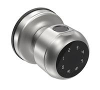 mophrati With Ease Smart Door Knob With 4 Intelligent Unlocking Methods Fingerprint Door Lock Alloy Biometric Lock, silver