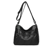 mophrati Woman PU Crossbody Bag Casual Shopping Case Shoulder Large Capacity Tote Handbag Female Portable Zipper Closure Bags