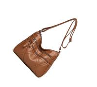 mophrati Women Crossbody Bags Lightweight Fashion PU Multi-layer with Zipper Shoulder Handbag Multi-pocket Large Capacity Mother, Brown