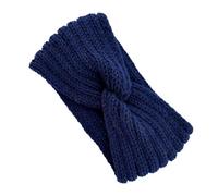 mophrati Womens Winter Headband Crocheted Elastic Head Protector Ear Warmers Hair Styling Accessories for Women Teen Girls, Navy