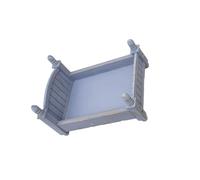 mophrati Wood Baby Newborn Infant Photography Prop Decorative Solid Color Nonslip Easy Matching Replacement Bed Ornament, Blue