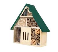 mophrati Wooden Bee Hotel Pollinating Bug House Attracts Essential Beneficial Insects Enhancing Beautiful Outdoor Gardens Wooden Bee Hotel Pollinating