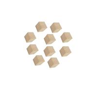 mophrati Wooden Blocks Unfinished Wooden Cubes Counting DIY Projects Crafting Stacking Game Fun Learning Tools For Kids Blocks Unfinished Cubes For Crafts, wood color, 6x6x6cm