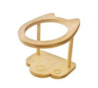 mophrati Wooden Raised Cat Bowl Elevated Offers Easy Cleaning And Prevents Black Chin While Feeding Cat Which Promotes Of Food Mouth To Stomach And Makes Swallowing Easy. Unique Look Will Not Only Pet