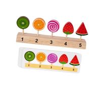 mophrati Wooden Toy Ice Cream Toy Kitchen Accessories Fun Imaginative Play Set Promotes Development Of Important Social Skills Ice Cream Set Develops Social Skills Learning, Style B