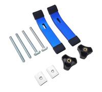 mophrati Woodworking Clamp Strong Aluminum Alloy T Track Hold Down Clamps Effective for Diverse Projects and Reliable Fixtures in Workshop T Track Hold Down Clamp with Bolts and Silder