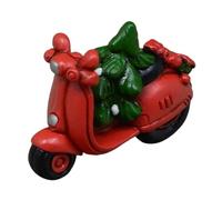 mophrati Xmas Motorcycle Ornament With Christmas Tree Resin Farmhouse Table Top Christmas Decoration Holiday Supply Beautiful Gift Decoration Table Décor Holiday Supply