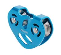 mophrati Zip Line Cable Dual Pulley Double Speed Rope Pulleys Caving Equipment Rappelling Gear Outdoor Accessories 25KN Strength