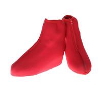 mophrati Zipper Closure Skate Boot Covers Provide Effortless On Off Experience For Ice Skate Boot Covers And Roller Shoes Overshoes Skating Protector Men Women, Red, S