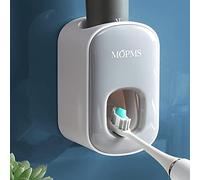 MOPMS Toothpaste Dispenser Wall Mounted for Bathroom Automatic Toothpaste Squeezer for Kids and Adult (Grey-1Pcs)