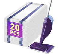 Mopping Pad Refill Compatible with Wet Jet Mop, Disposable Multi Surface Wetjet Hardwood Floor Cleaner Spray Mop Pads Refills, Thickness & Absorbent (20)