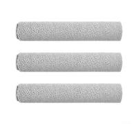 Mopping Roller For Roborock Curv 2 Flow Robot Vacuum, High-Absorbency Fiber Cleaning Brush Replacement Part, Efficient Dirt Pickup For Hard Floors, Plastic Core(3 PACK)
