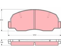 MOPROD MDP1195 Brake Pad Set FIT DAIHATSU MAZDA SAME DAY DISPATCH