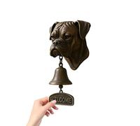 Mops Will Court Turening-Massive Guffeisten Dinninger Black, Nostalgischic Metal Black | Wall Bell in Retro Style, Decorative Door Bell for the Garden