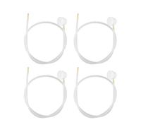 MOPZIJA 4PCS White Aerosol Nozzle with 360 Degree Extension Hose for Spray Cans with Male Shank, Liquid, Car Nozzle Film, 4.5mm Extension, H3C9, Paint Tools and Equipment, 60cm