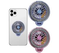 MOPZIJA Pack of 2 Transparent Mobile Phone Ring Holders, Universal Ring for Mobile Phone, 360° Rotatable, Compatible with iPhone, Samsung, Huawei, All Smartphones and Tablets