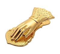 Moqqeu Luxury Chic Paper Storage Clip Ins Wrought Gold Vintage Hand Shape Alloy Document Handbook Storage Clip Home Sealing Clip
