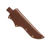 Mora Knife Sheath, Belt Knife Sheath, Brown Leather Knife Sheath for Belt with Vertical Carry Belt Loop Thick Knife Holster for Fixed Blade Knives Brown Knife Protective Cover Hunting and Camping
