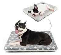 MORA PETS Dog Bed Mat Small Washable Dog Crate Mattress for 30 inch Cage Soft Flat Pet Cushion Bedding Puppy Pillow Blanket for Cats Puppy Dogs Reversible 74x54cm Grey
