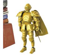 Morable Knight Figures - Medieval Knight Action Figure | Knight Collection Full Figure Mobile 3D Printed, Desk Decoration Medieval Statues, Exquisite Multi-Jointed Figurine From Co