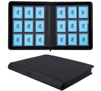 MORABTO Toploader Binder, Holds 324 Top Loaders,9 Pocket Top Loader Binders for 3" x 4" Rigid Cards,Toploader Card Binder for Hard Plastic Top Loaders -Black