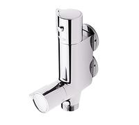 MORADO Mini Thermostatic Shower Bar,Caravan Thermostatic Bar Mixer Shower Tap, Thermostatic Shower Mixer Valve, Mini Vertical Shower Mixer, for Caravan,Camper Van, Yacht, Boat