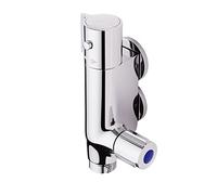 Morado Thermostatic Vertical Shower Mixer, Caravan Shower Mixer,Thermostatic Caravan Shower Tap,Mini Vertical Shower Bar for Caravan,Camper Van,Yacht,Bidet,Chrome