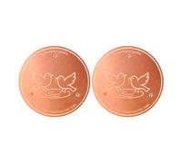 Morain AntiTipping Copper Water Purification Disk For Bird Baths Reduces Scrubbing Outdoor Bowl Cleaner Low Maintenance Bird Bath Accessory