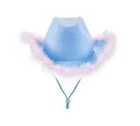 Morain Bachelorette Party Cowgirl Cap Bride Cowboy Hat Women Bridal Party Furry Brimmed Hat Girls Carnivals Cosplay Props Fashion Stylish