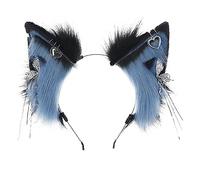 Morain Comic-Show Hairhoop Exotic Tassel-Hairband Plush Headband Lolita-Style Costume Headdress Y2K Cool Girl Female Headdress Hair Clips Plush Hair Accessories Anime Costume