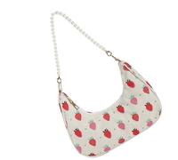 Morain Cotton Shoulder Bag With Print Spacious Compartments Comfortable Underarm Carry Casual Outfit Companion Casual Floral Underarm Bag