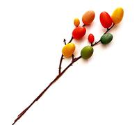 Morain Easter Egg Cuttings Artificial Flowers Branch Colorful Foam Bird Eggs Celebration Decoration Home Spring Party Supplies Craft Easter Egg Branches