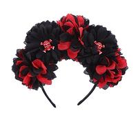 Morain Funny Skull Headband Birthday Party Cosplay Costume Headwear Hair Accessories Halloween Costume Hairband Red And Green Hair Accessory