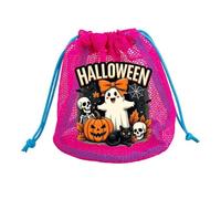 Morain Halloween Kids Trick Or Treating Candy Hand Bag Sturdy Water Resistant Polyester Party Gift Storage Pouches Halloween Candy Pail with Comfort Handle