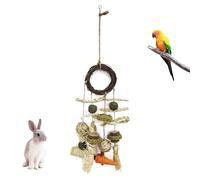 Morain Interaction Wood Pet Chew Toy For Rabbits Teeth Maintenance Hamster Grinding Needs Parrot Cage Enrichment Activity Toy Rodents Chew