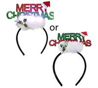 Morain Led Christmas Hat Headband Christmas Hair Hoop Led Headband Headwear Glowing Santa Hat Headwear