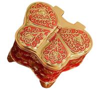 Morain Metal Jewelry Storage Solution with Butterfly Shape Space Saving Design Elegant Rings Holder Texture for Jewelry Butterfly Trinket Box