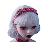 Morain Punk Rivet Headband PU Spiked Hair Hoop Grommet Rock Headwear for Cosplay Unisex Rock Spiked Headwear
