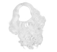 Morain Santa Beard And Hair Set Santa Clause Costume Accessories For Christmas Party Costume Bear And Hair Set For Adult Realistic Beard