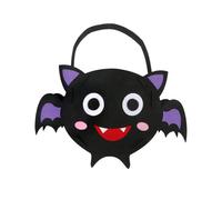 Morain Seasonal Collections Bag Pumpkin Decorated Felt Spacious Candy Holder Holiday Party Accessory for Children Felt Trick Or Treats Bag